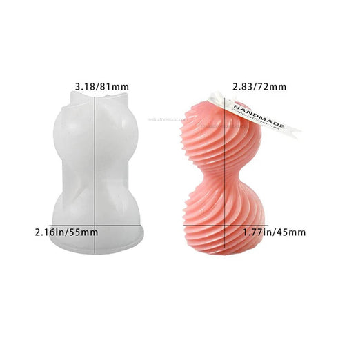 Spherical Spiral Candle Mould